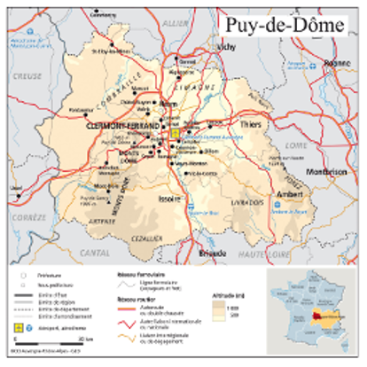 carte puy de dome